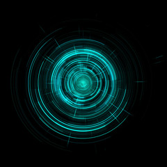 Obraz premium Futuristic Virtual Graphic Touch User Interface HUD Over Black Background