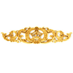 Gilded stucco, collection gold cartouche	