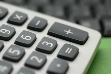 Fototapeta premium closeup of a calculator