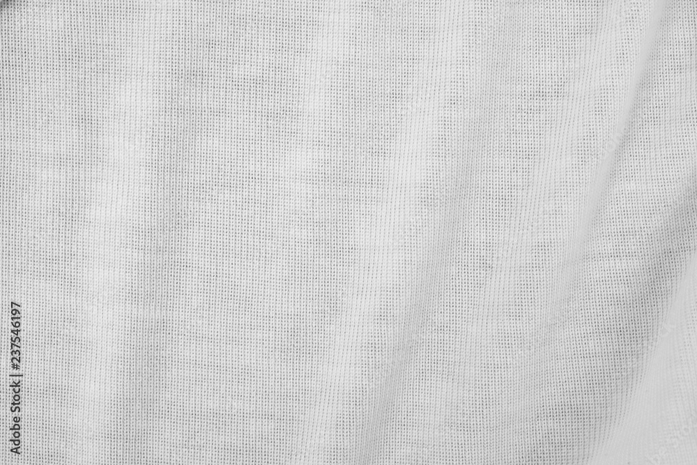 Wall mural white fabric cloth texture