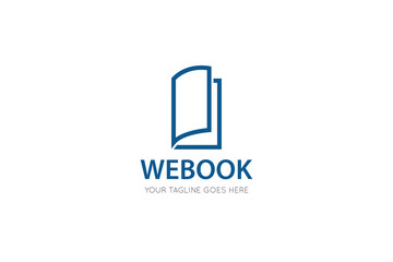 book logo and icon design template