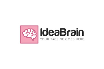 idea brain logo and icon design template