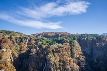Kuju mountain (Kuju Renzan) around Kokonoe Yume Suspension Bridge (otsurihashi), the most highest suspension bridge for walkway in Japan.