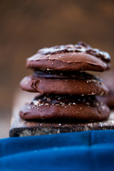Chocolate cookies for Santa Claus 