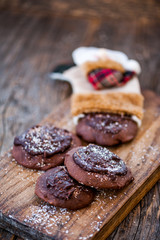 Chocolate cookies for Santa Claus 