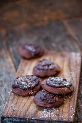 Chocolate cookies for Santa Claus 