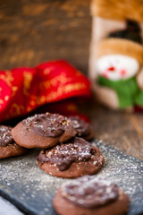 Chocolate cookies for Santa Claus 