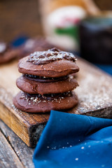 Chocolate cookies for Santa Claus 