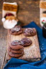 Chocolate cookies for Santa Claus 