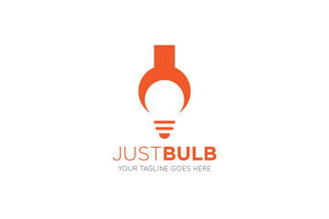 bulb light lamp logo and icon design template