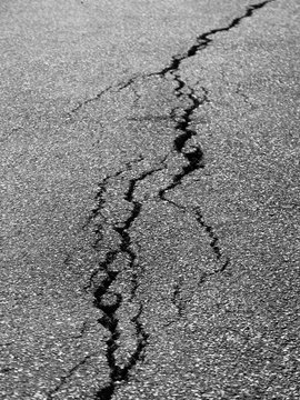 crack asphalt road texture