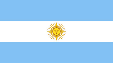 Vector of amazing Argentina flag. Nationals flags of world country turning
