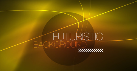 Neon glowing magic background, neon banner, night sky wallpaper. Magic light effect. Christmas abstract pattern.