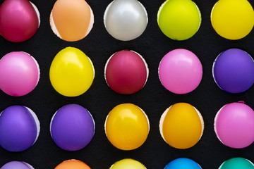 Colorful balloons in the amusement park