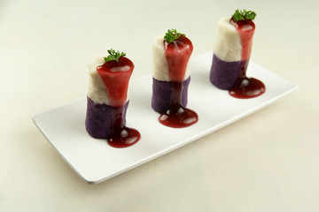 Blueberry purple potato yam