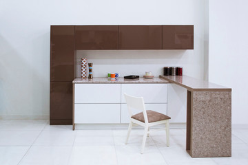 Kitchen interior in minimalism style