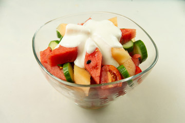 Yogurt fruit salad
