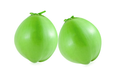 The coconut isolated on white background.