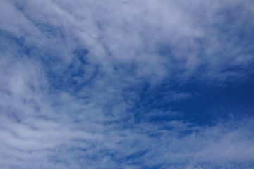 Blue sky and white clouds