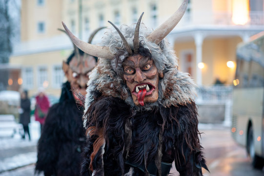 Percht, Krampus, Brauch, Lauf, Rummel