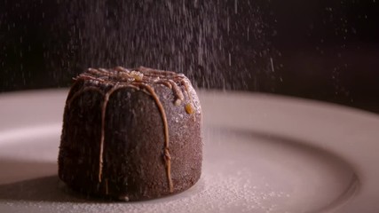 Chocolate Dessert and Icing Sugar