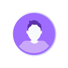 Social Networking Male Icon Vector Illustration