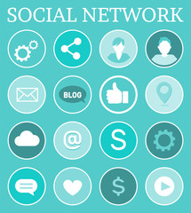 Social Network Networking Vector Illustration