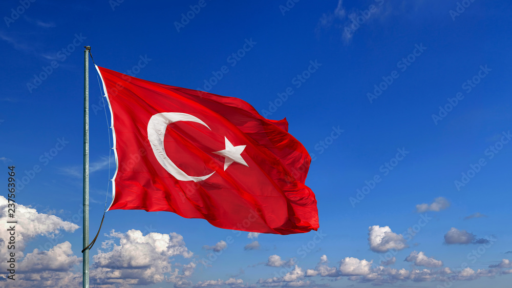 Wall mural turkish flag