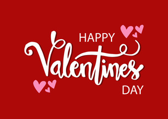 Valentines day lettering background