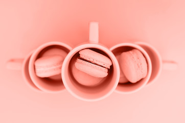 Background color of the year 2019 Living Coral.