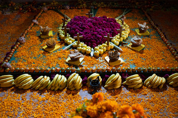 Day of the Dead altar from the Ex Convent of Acolman outside of Mexico City