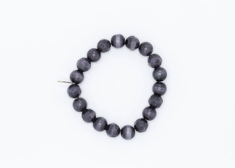 strand of black multi faceted jewelry beads