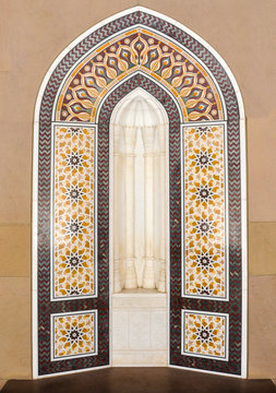 The Islamic mosaic tiles pattern