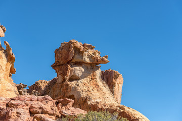 Fototapeta premium Rock formations at the Stadsaal Caves in the Cederberg Mountains