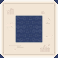 Korean traditional vector background.