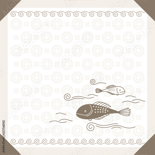 "Korean traditional vector background." 스톡 이미지, 로열티프리 벡터 파일 : Fotolia