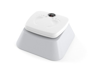 Weight scale on computer key