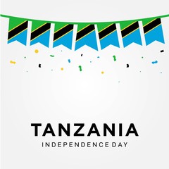 tanzania independence day vector design