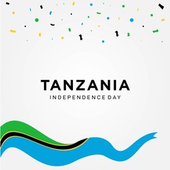 tanzania independence day vector design
