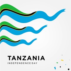tanzania independence day vector design