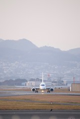 飛行場の航空機
