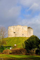 Clifford's Tower in the centre of York