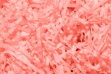 Trend photography on the theme of the actual colors for this season - a shade of orange.  Set paper confetti photographed close-up.