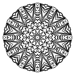 Mandala Style Vector Shapes. Decorative Cicle ornament. Floral design.