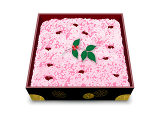 重箱に入ったお赤飯