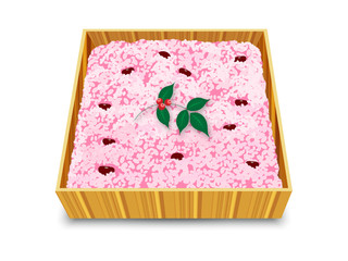 折箱に入ったお赤飯