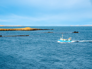Seascape view at Stykkisholmur lighthouse hill, Iceland © jeafish