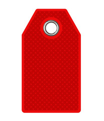 red price tag label