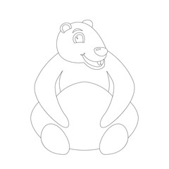  cartoon marmot ,vector illustration ,lining draw,