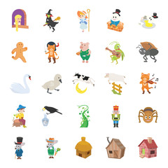 Fairy Tale II color vector icons